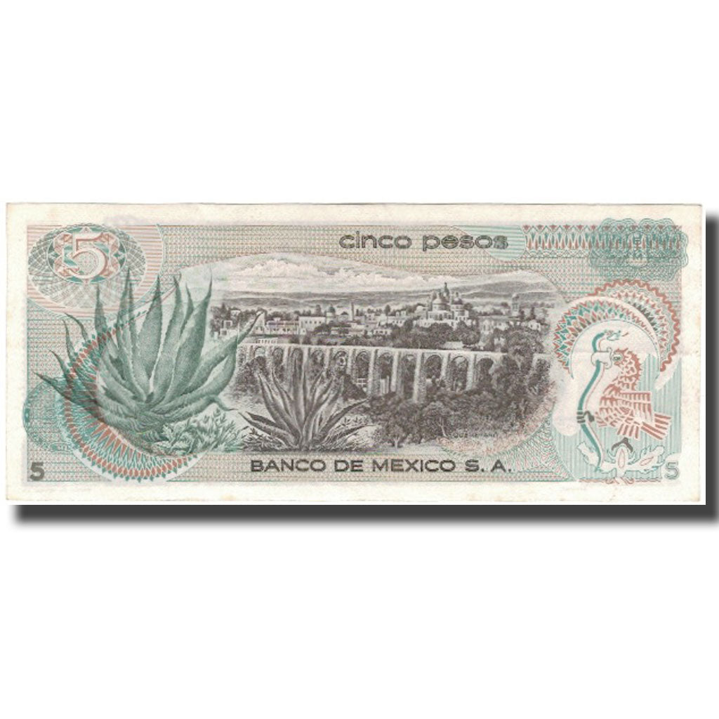 Nota, México, 5 Pesos, 1969-12-03, KM:62a, UNC(63)