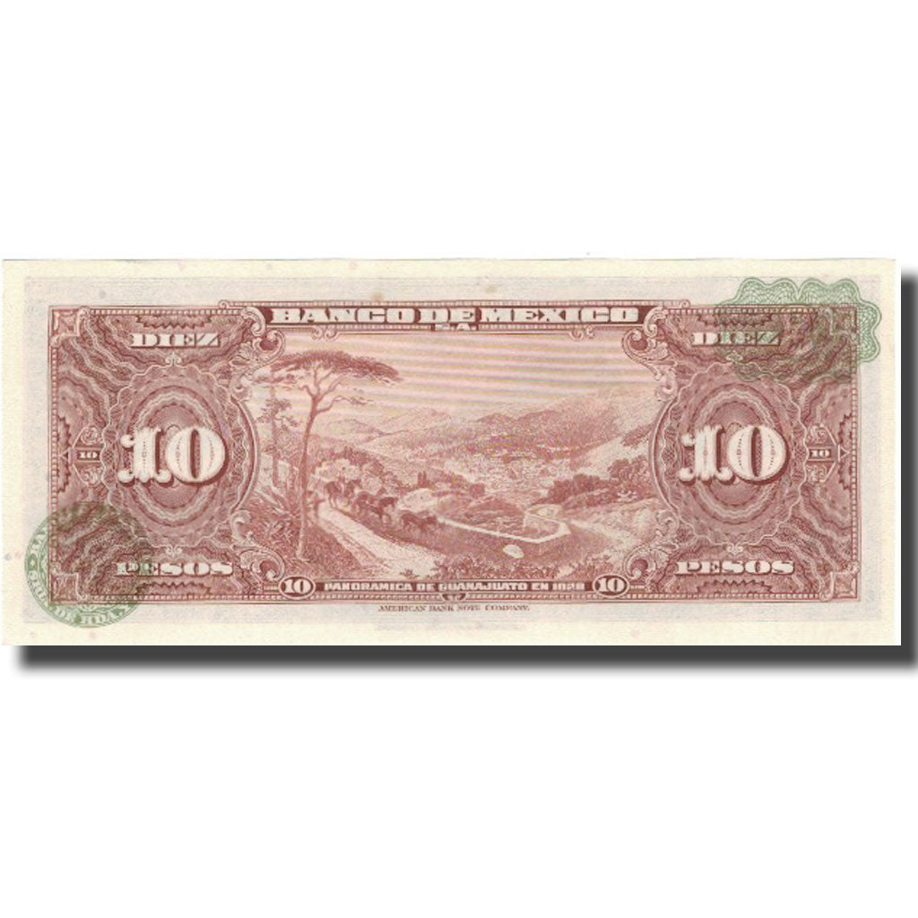 Banknote, Mexico, 10 Pesos, 1967-05-10, KM:58l, UNC(63)