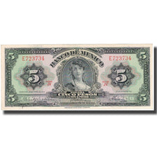 Banknote, Mexico, 5 Pesos, 1961-01-25, KM:60g, AU(50-53)