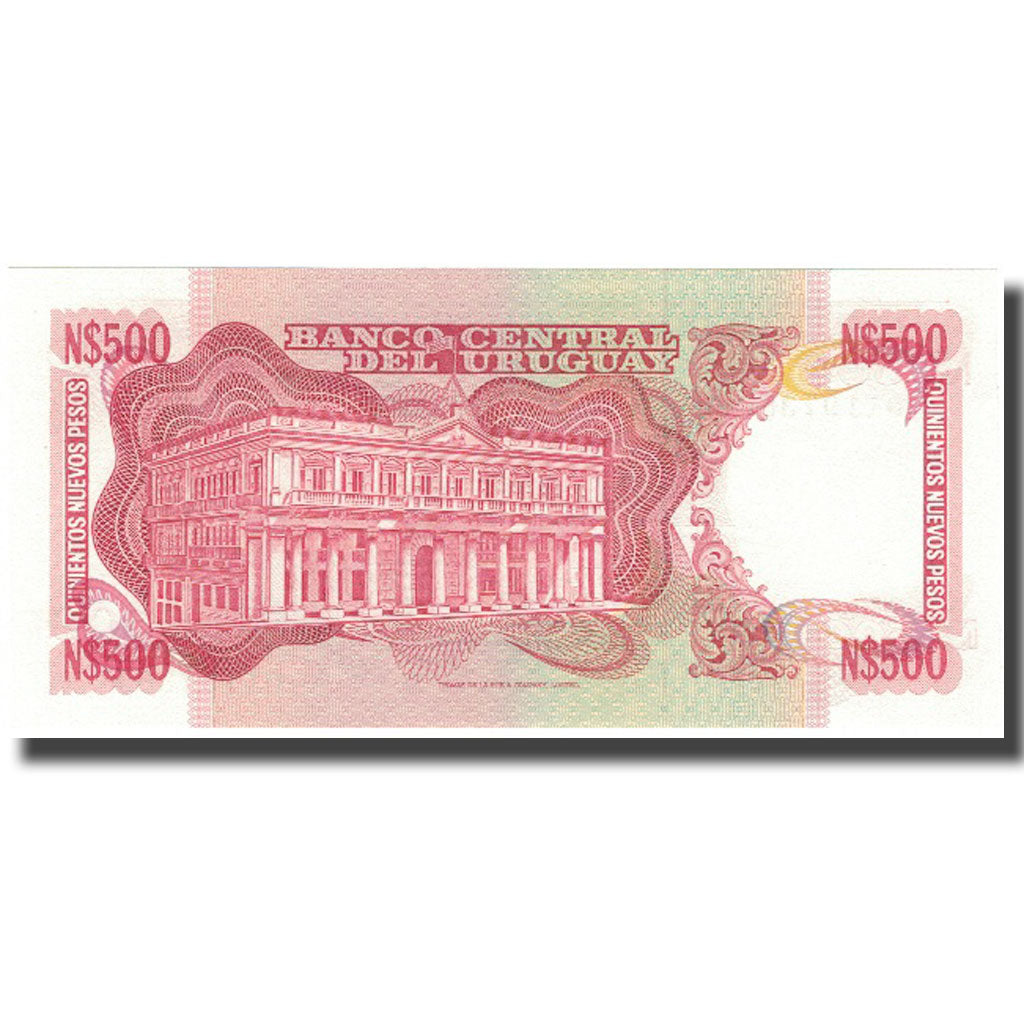 Banknote, Uruguay, 500 Nuevos Pesos, KM:63a, UNC(65-70)