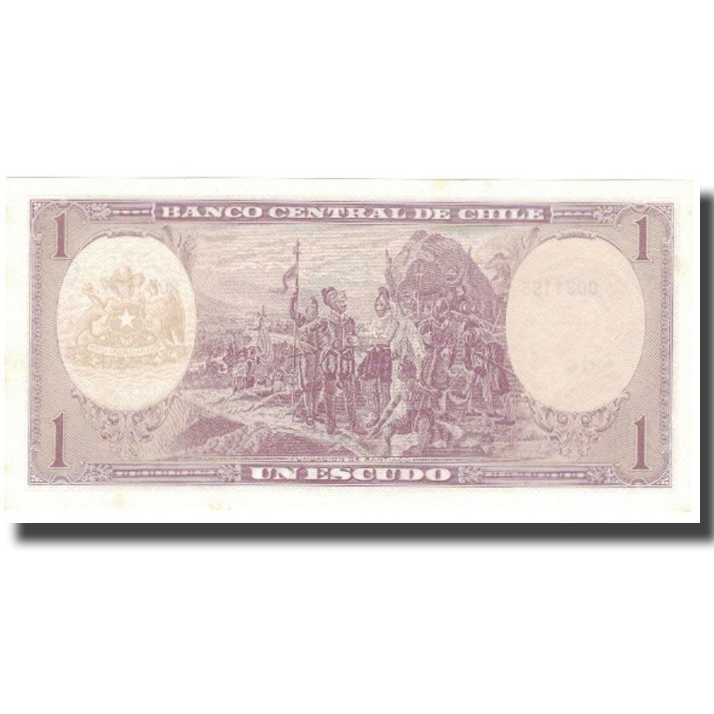 Billet, Chile, 1 Escudo, KM:136, SPL