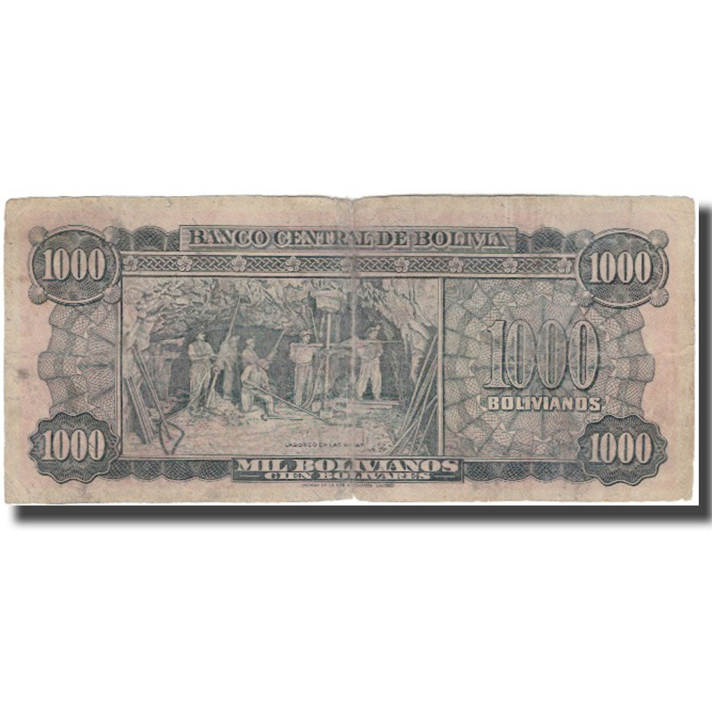 Billete, 1000 Bolivianos, Bolivia, 1945-12-20, KM:144, BC