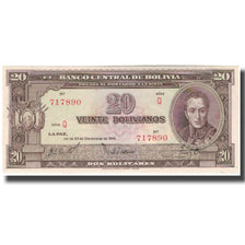 Banknote, Bolivia, 20 Bolivianos, 1945-12-20, KM:140a, UNC(65-70)