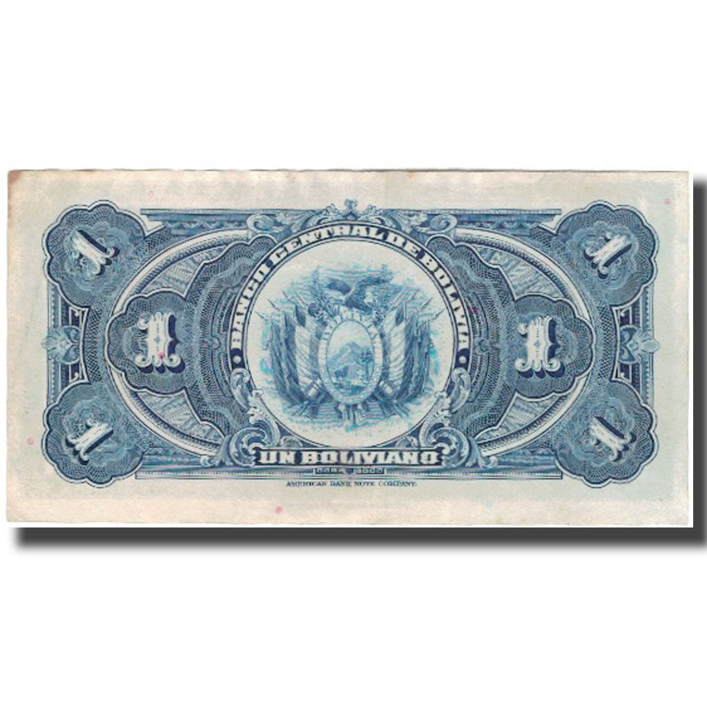 Banknote, Bolivia, 1 Boliviano, 1928-07-20, KM:118a, EF(40-45)