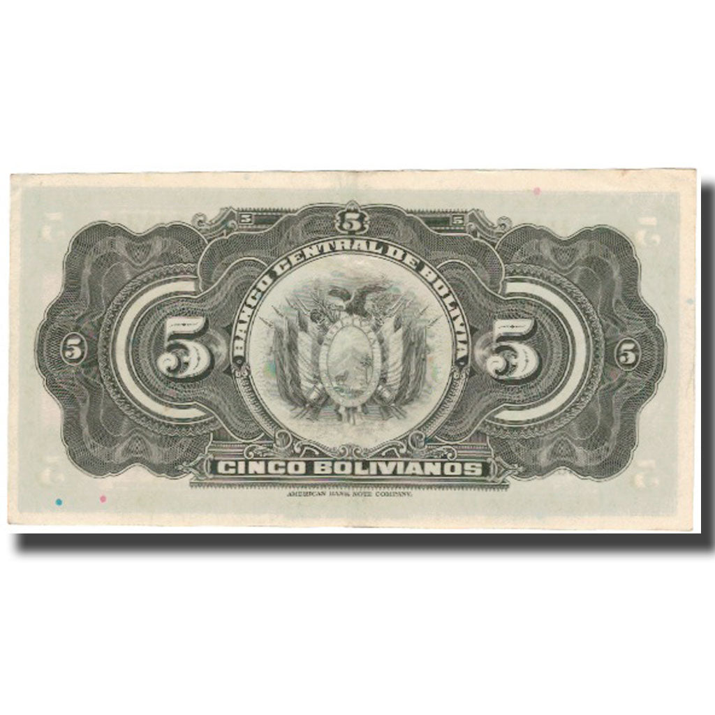Banconote, Bolivia, 5 Bolivianos, 1928-07-20, KM:120A, BB