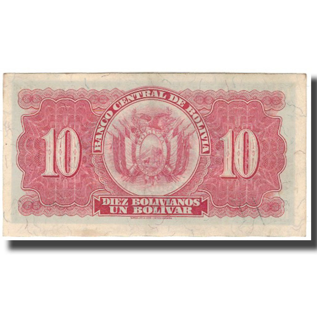 Banknote, Bolivia, 10 Bolivianos, 1928-07-20, KM:130, AU(55-58)