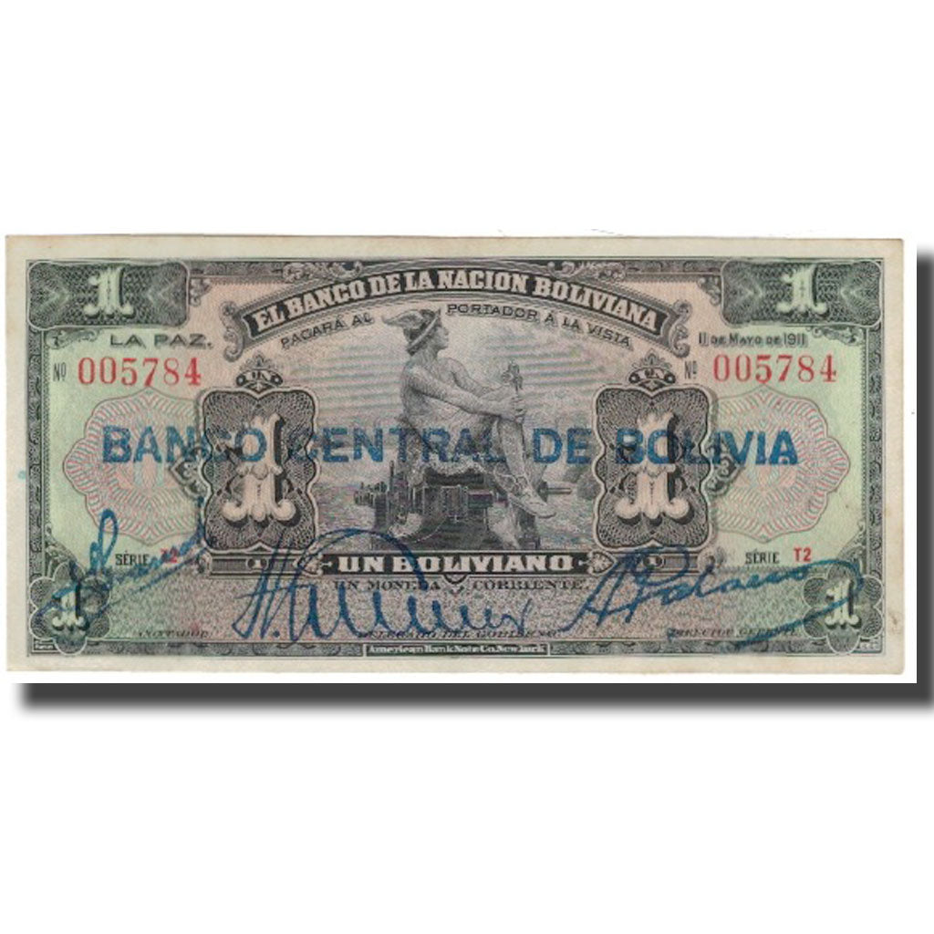 Billete, 1 Boliviano, Bolivia, 1911-05-11, KM:112, MBC