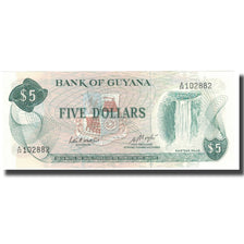 Billet, Guyana, 5 Dollars, KM:22d, NEUF