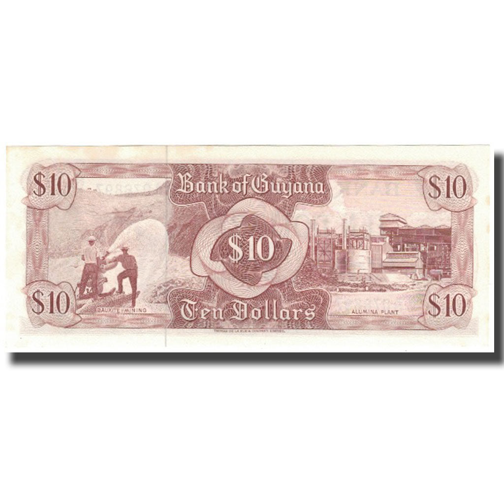 Banknote, Guyana, 10 Dollars, KM:23b, UNC(65-70)