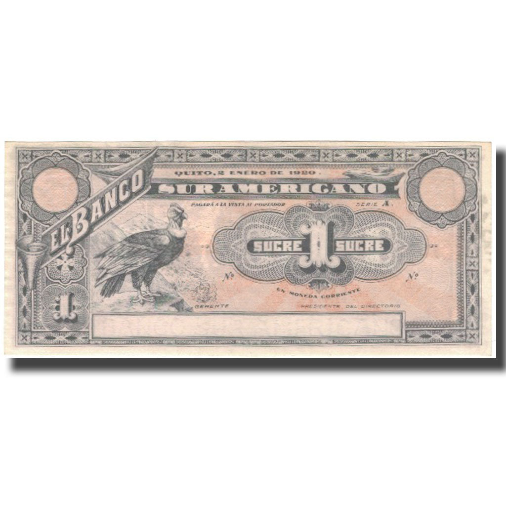 Geldschein, Ecuador, 1 Sucre, 1920-01-02, KM:S251r, UNZ-
