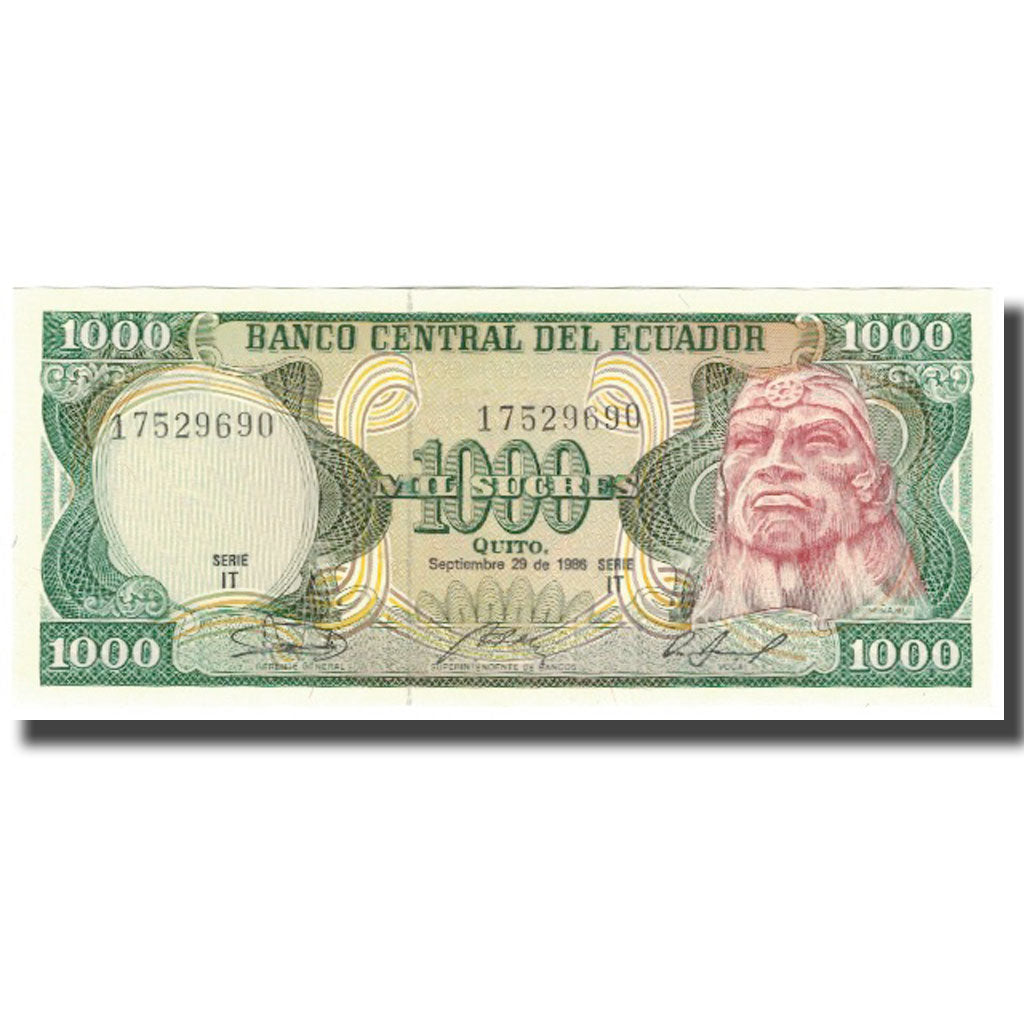 Banconote, Ecuador, 1000 Sucres, 1986-09-29, KM:125a, FDS
