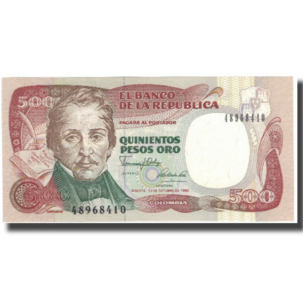 Banknote, Colombia, 500 Pesos Oro, 1990-10-12, KM:431, UNC(65-70)