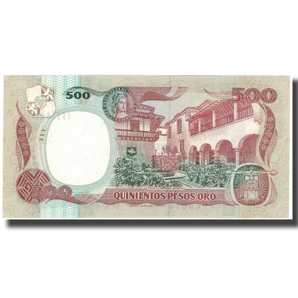 Banknote, Colombia, 500 Pesos Oro, 1990-10-12, KM:431, UNC(65-70)