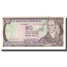 Banknote, Colombia, 50 Pesos Oro, 1981-08-07, KM:422a, AU(55-58)