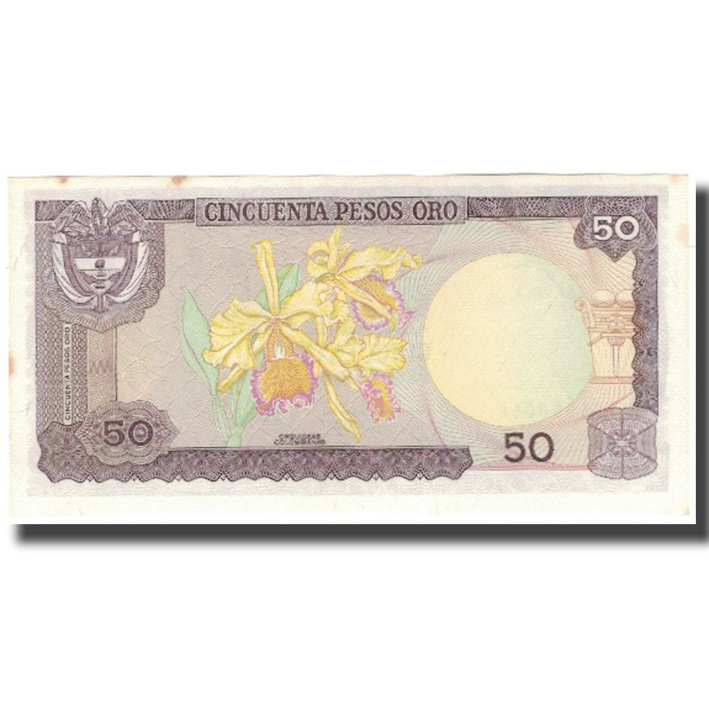 Banknote, Colombia, 50 Pesos Oro, 1981-08-07, KM:422a, AU(55-58)