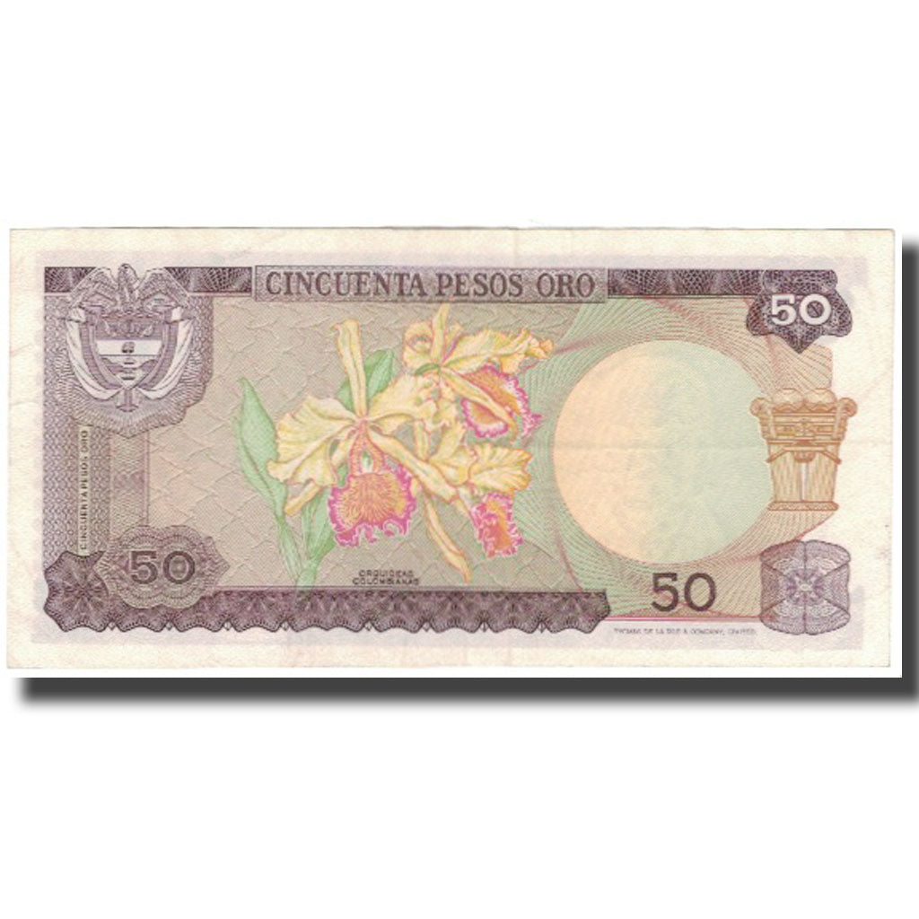 Banknote, Colombia, 50 Pesos Oro, 1969-01-02, KM:412a, AU(50-53)