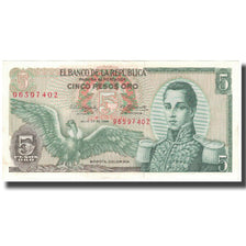 Banknote, Colombia, 5 Pesos Oro, 1968-07-20, KM:406b, UNC(63)