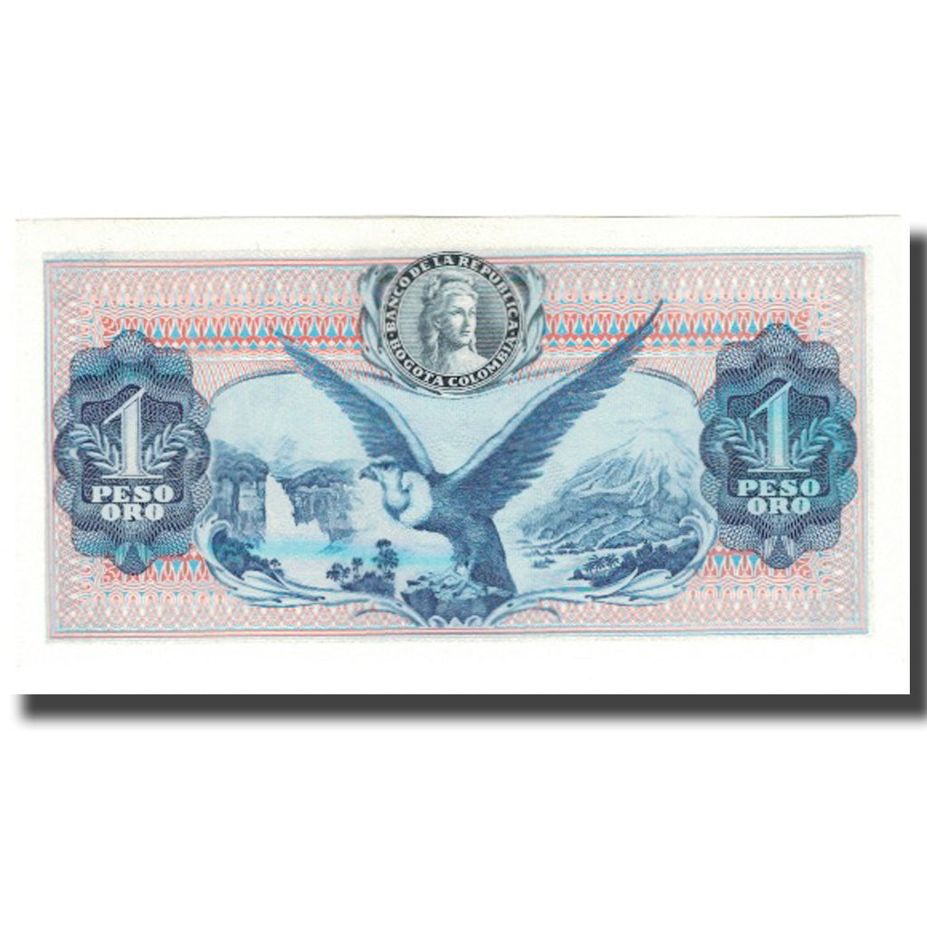 Geldschein, Kolumbien, 1 Peso Oro, 1974-08-07, KM:404c, UNZ