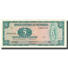 Banknote, Nicaragua, 5 Cordobas, 1972-04-27, KM:122, UNC(65-70)