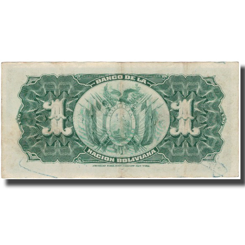 Billet, Bolivie, 1 Boliviano, 1911-05-11, KM:112, TB