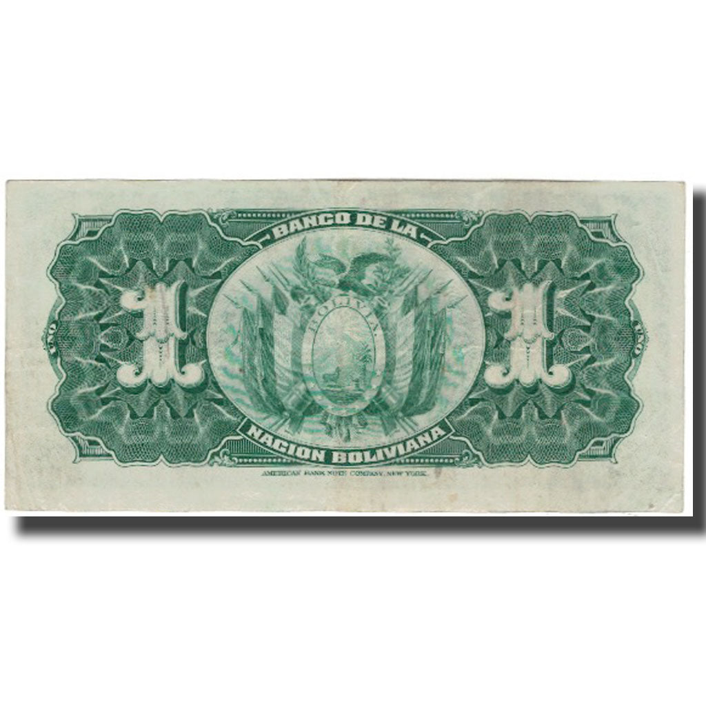 Banknote, Bolivia, 1 Boliviano, 1911-05-11, KM:112, VF(20-25)