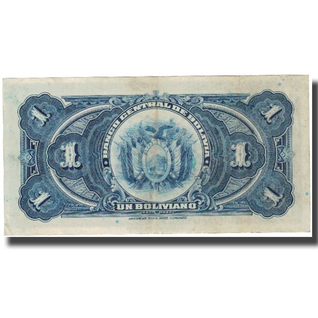 Banconote, Bolivia, 1 Boliviano, 1928-07-20, KM:118a, BB