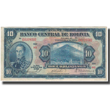 Banknote, Bolivia, 10 Bolivianos, 1928-07-20, KM:121a, VF(20-25)