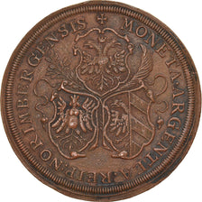 Áustria, Medal, Habsburg, Léopold Ier, Nuremberg, História, 1680, EF(40-45)