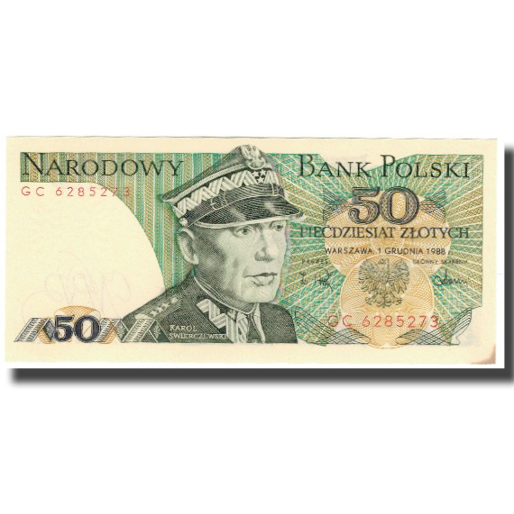 Biljet, Polen, 50 Zlotych, 1988-12-01, KM:142c, SUP