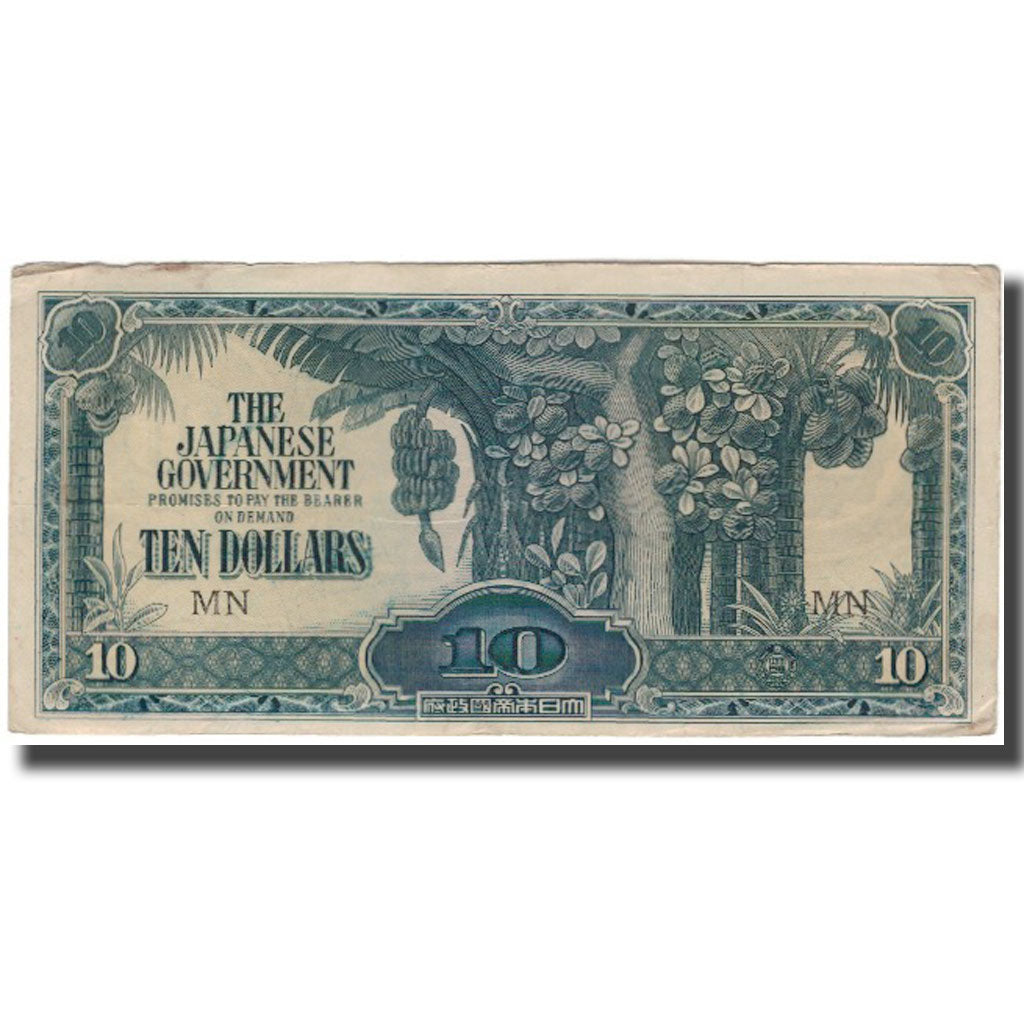Banknote, MALAYA, 10 Dollars, KM:M7b, VF(20-25)