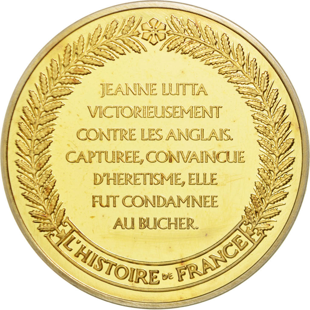 FRANCE, History, Charles VII, Medal, MS(60-62), Vermeil, 44, 38.00