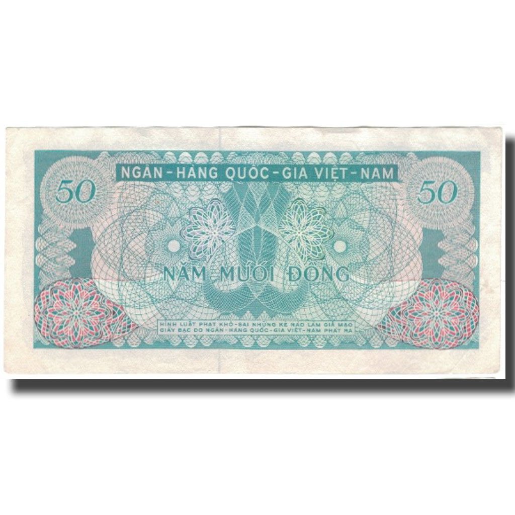 Billete, 50 D<ox>ng, Vietnam del Sur, KM:25a, UNC