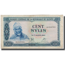 Banknote, Guinea, 100 Sylis, 1980, 1960-03-01, KM:26a, VF(20-25)
