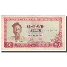 Banknote, Guinea, 50 Sylis, 1980, 1960-03-01, KM:25a, EF(40-45)