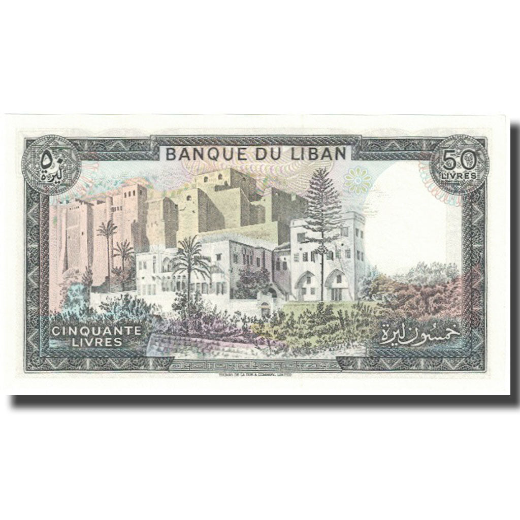 Banknote, Lebanon, 50 Livres, KM:65c, UNC(65-70)
