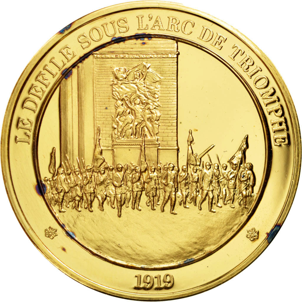 FRANCE, History, French Third Republic, Medal, MS(60-62), Vermeil, 44, 37.80