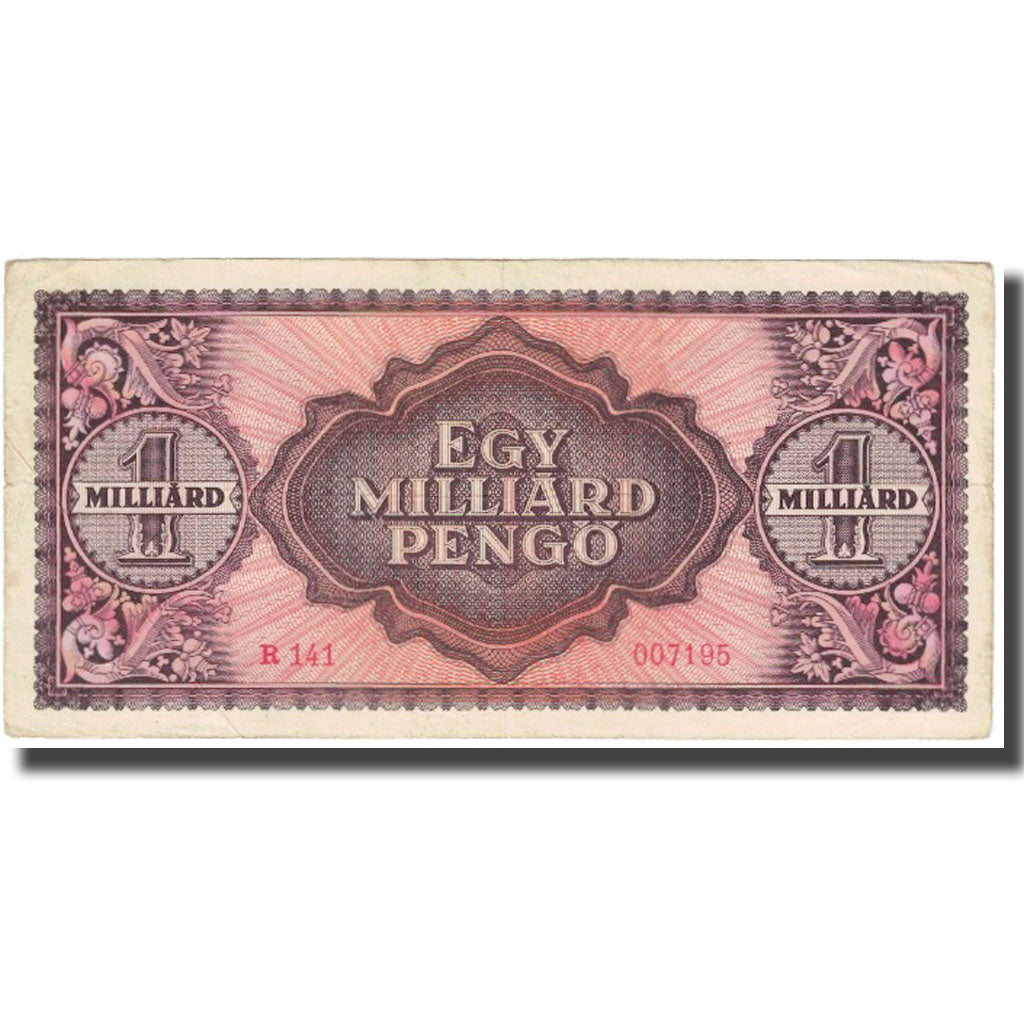 Banknote, Hungary, 1 Milliard Pengö, 1946, KM:125, EF(40-45)