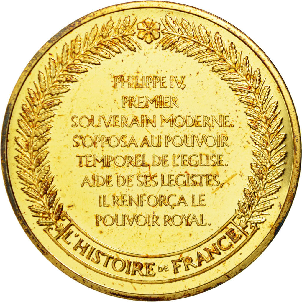 France, Medal, Philippe le Bel, History, MS(60-62), Vermeil