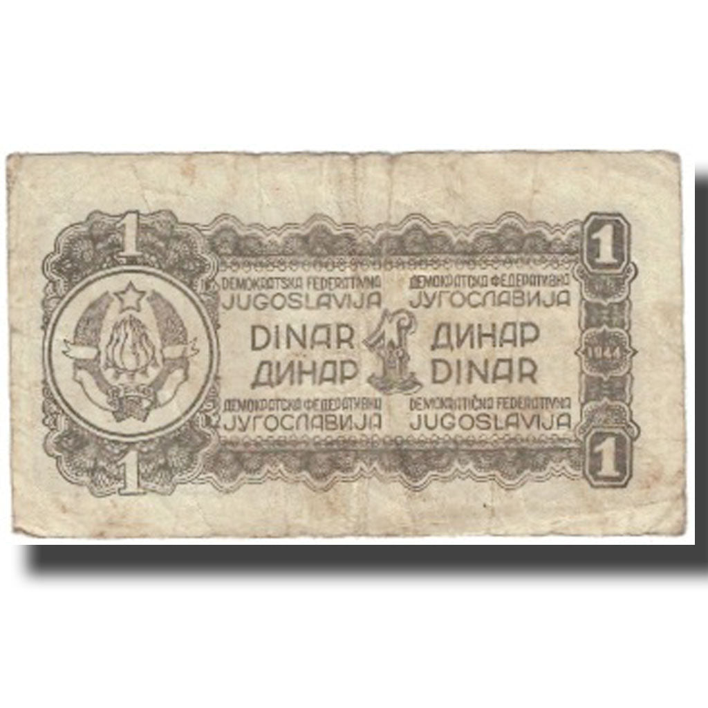 Banknote, Yugoslavia, 1 Dinar, 1944, KM:48a, VF(20-25)