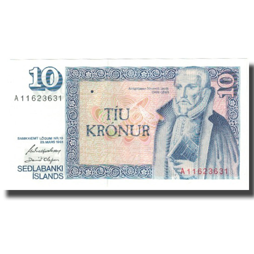 Banknote, Iceland, 10 Kronur, 1961-03-29, KM:48a, UNC(65-70)