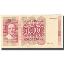 Banknote, Norway, 100 Kroner, 1987, KM:43c, VF(20-25)