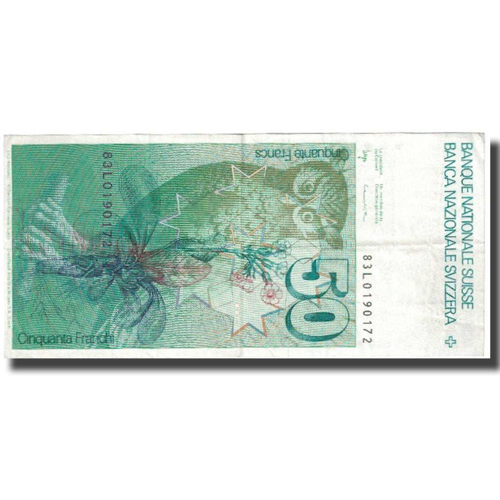 Banknote, Switzerland, 50 Franken, KM:56e, VF(20-25)