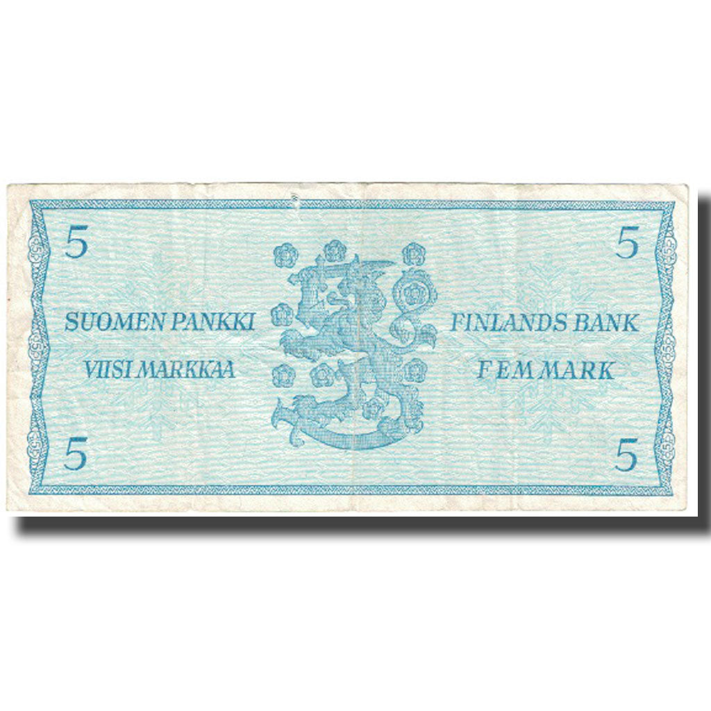 Banknote, Finland, 5 Markkaa, 1963, KM:99a, VG(8-10)