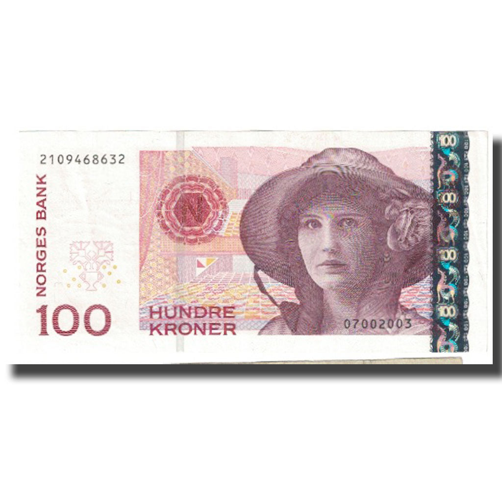 Banknote, Norway, 100 Kroner, KM:49a, AU(55-58)