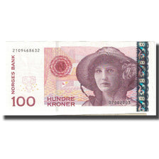 Billete, 100 Kroner, Noruega, KM:49a, EBC