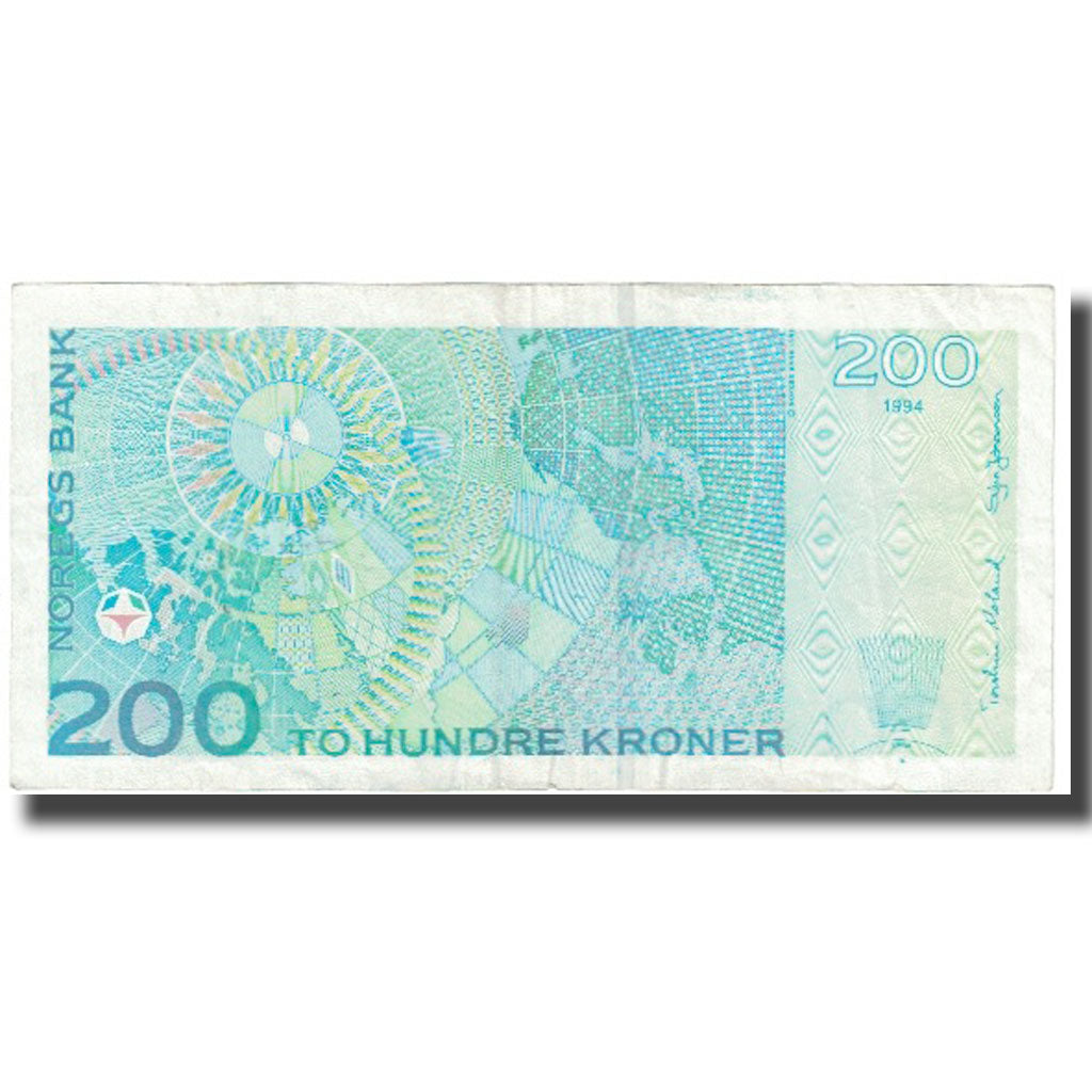 Banknote, Norway, 200 Kroner, 1994, KM:48a, AU(55-58)
