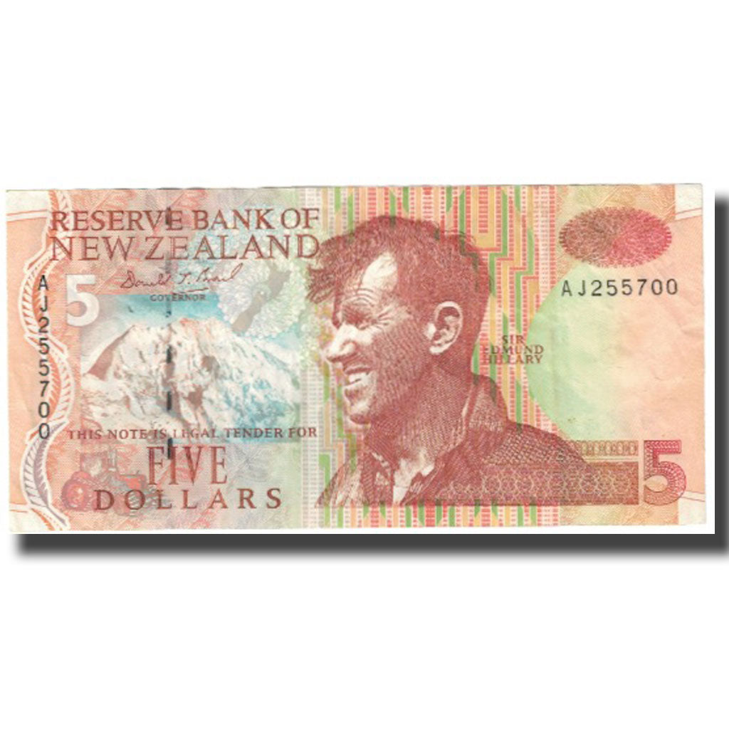Banknote, New Zealand, 5 Dollars, KM:185a, EF(40-45)