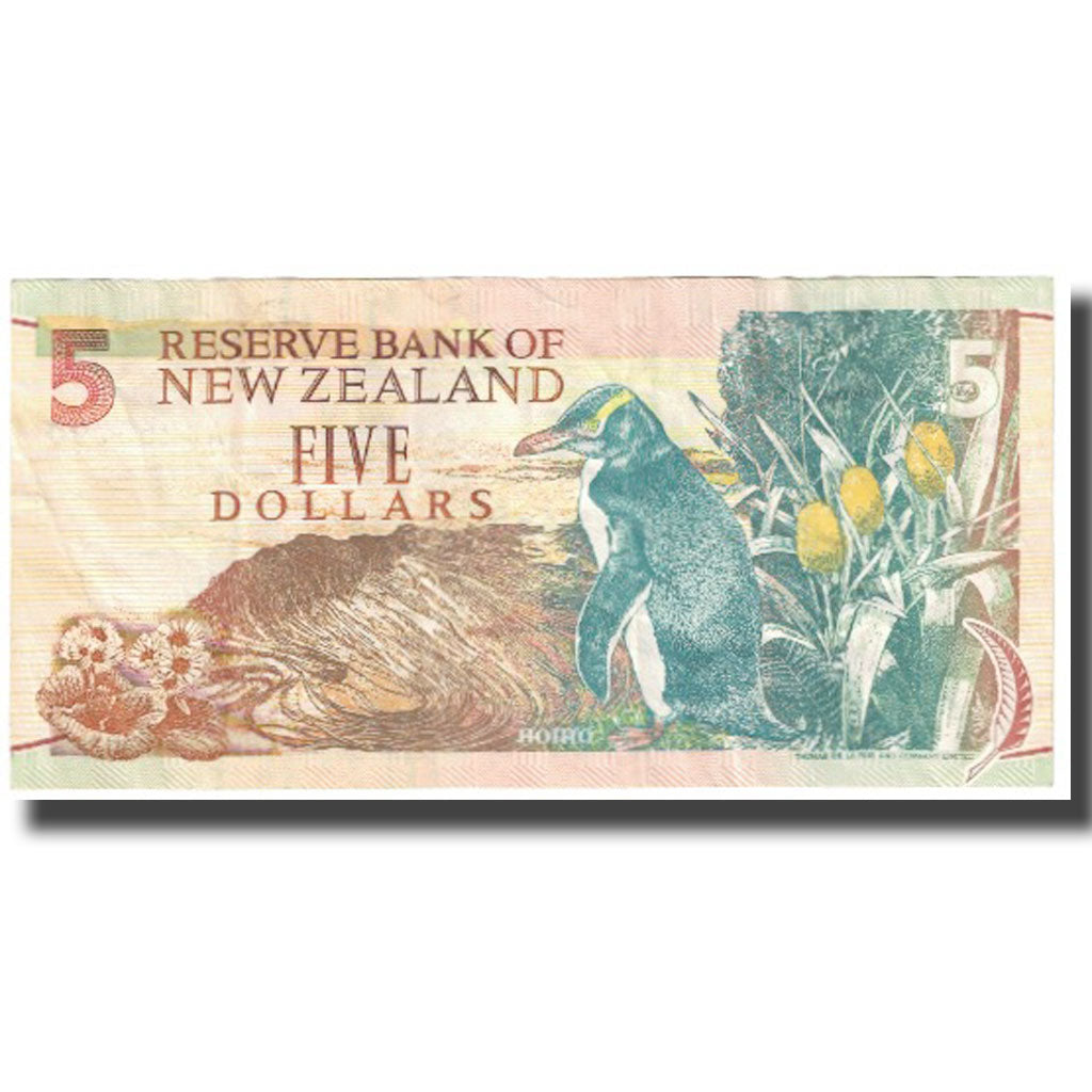 Banknote, New Zealand, 5 Dollars, KM:185a, EF(40-45)