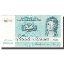 Banknote, Denmark, 50 Kroner, 1972, KM:50m, AU(55-58)