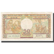 Nota, Bélgica, 50 Francs, 1948-06-01, KM:133a, VF(20-25)